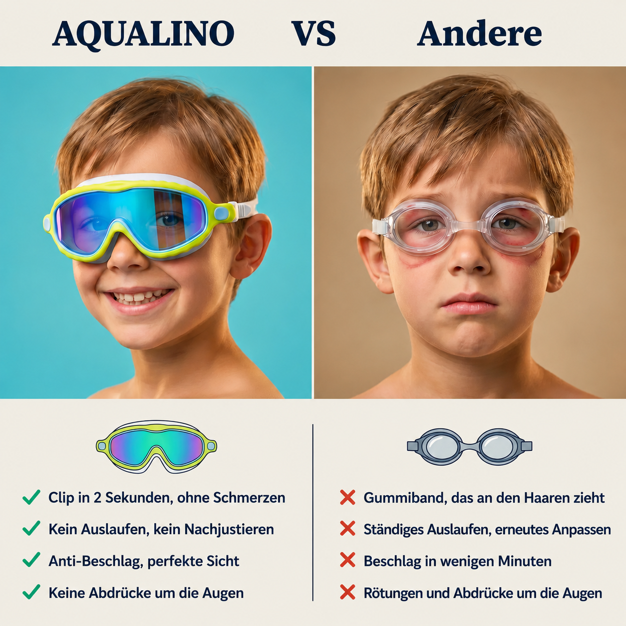 Swimino Kinder-Schwimmbrille